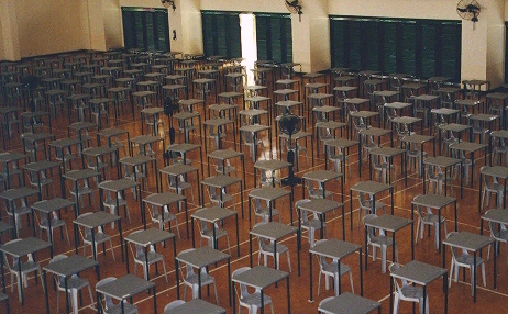 the exam hall